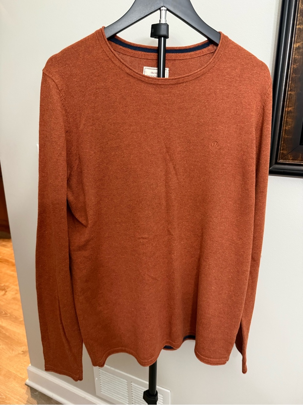 Fat Face Men's Rust Crewneck Sweater